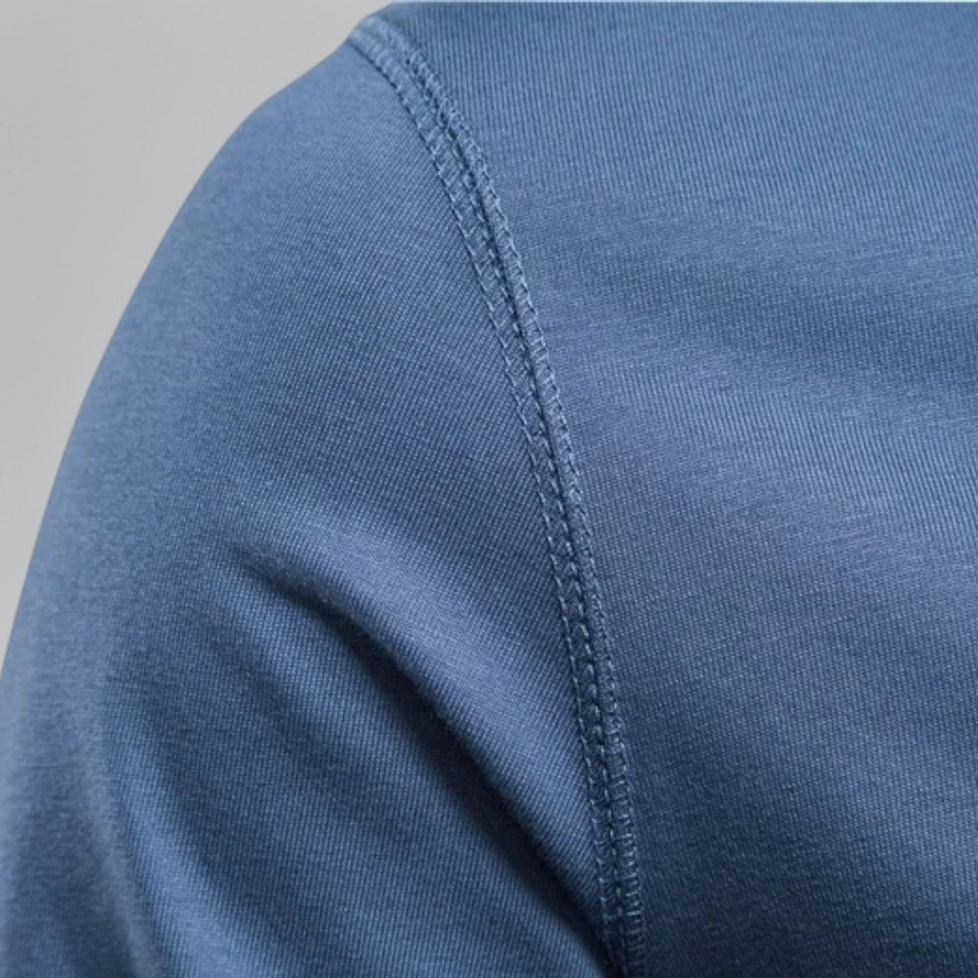 Gerwin – Men's Long Sleeve Henley T-Shirt in Piqué Cotton
